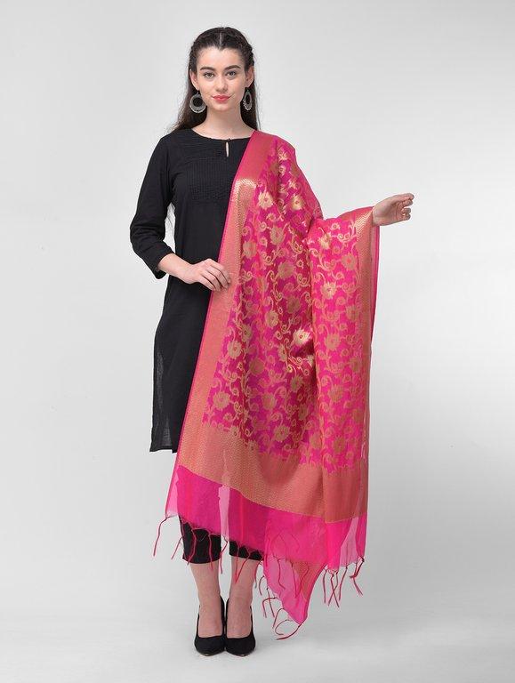 Silk Kanjivaram Booti Satin Border -SAF